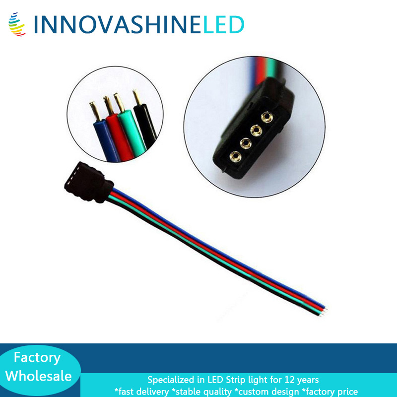 4pin led rgb female connector male female plug header end connectors